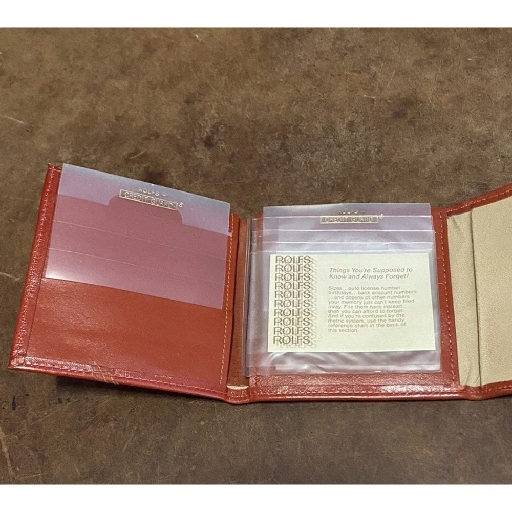 Vintage Rolfs American Lambskin Brown Wallet